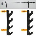 AUXPhome Horizontal Golf Club Wall Mount Golf Club Organizers Golf Club Display Golf Putter Rack Wall Storage Rack - Holds 4 Clubs - Easy to Install, Hardware Included