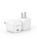 2 Pack Anker USB C Charger with Foldable Plug, 20W USB C Charger Block for iPhone 16/15 and More Series, Galaxy, Pixel, iPad (Cable Not Included)