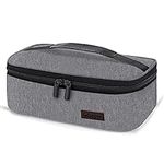 Gloppie Lunch Box Insulated Soft Bag Mini Cooler Tote Food Containers Portable for Work Office Travel,Grey