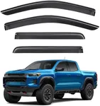 TECHPICCO Tape-On Rain Guards for Chevy Colorado/GMC Canyon 2023 2024 2025, Window Visors Side Window Deflectors Compatible with Chevrolet Colorado/GMC Canyon Accessories (4pcs)