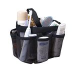 Quick Dry Hanging Toiletry and Bath Organizer with 8 Storage Compartments, Shower Tote, Mesh Shower Caddy, Perfect Dorm, Gym, Camp & Travel Tote Bag Multicolor