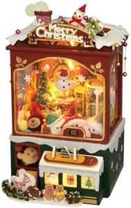 Goekhyrani 2024 DIY Miniature House Kits, Wooden Dollhouse with LED,Tiny House Kit for Adults to Building, Unique Gift for Birthday Christmas Day