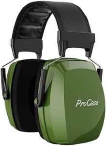 ProCase Noise Cancelling Ear Muffs SNR 33dB, Ear Hearing Protection Headphones for Adults, Sound Proof Ear Defenders for Work, Mowing, Shooters Shooting Gun Range, Construction -Armygreen