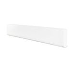 Stelpro Bella Baseboard Heater - 750W (560W)/ 240V (208V) - Measures 38 1/2" x 2 9/16" - Silent Comfort For Rooms Up To 75 Sq Ft - High-End Finish With Curved End Caps, White (BA0752W)