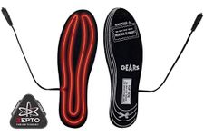 GEARS Gen-X4 Electric Heated Insoles for Motorcycle, Snowmobile, and ATV Riders (Includes 1 Y-switch-cord & 1 Coax Battery Cord)