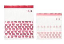 2 X 50 IKEA resealable bags (ISTAD) - purple - ziplock - food freezer sandwich bags - 25 x 1.2L + 25 x 2.5L