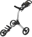 Bag Boy Compact 3 Golf Push Cart, Silver/Black