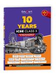 Educart ICSE 10 Years Solved Papers Class 10 Physics, Chemistry, Mathematics, Biology, History and Civics, Geography, Hindi, English Language & Literature, Computer Application and Physical Education (Strictly Based on the Latest Syllabus Prescribed by CISCE for 2025 Examinations)