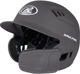 Rawlings | R16 Reversible EXT | Matte Batting Helmet | Reversible Face Guard | Junior | Matte Graphite