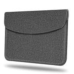 FINTIE Sleeve Compatible with Microsoft Surface Go 4 (2023) / Surface Go 3 (2021) / Surface Go 2 (2020) / Surface Go (2018), Slim Fit Premium Leather Protective Sleeve Bag with Stylus Loop, Grey