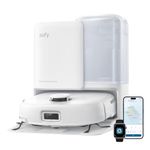 eufy E25 Omni Robot Vacuum Cleaner with Mop, HydroJet System, 20,000 Pa Turbo Suction, Tangle-Free, Corner-to-Edge Deep Cleaning and Mop Lifting, with Auto All-in-One Station, Local Repair
