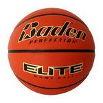 Baden Elite Indoor Game Basketball - Size 7 (29.5"), orange