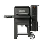 Masterbuilt Gravity Series 600 Digital Charcoal Grill and Smoker, WiFi Technology, GravityFed Charcoal Hopper, 600 Cooking Sq. Inches, Reversible Smoke & Sear Cast Iron Grates, Black, Model MB20041023