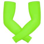 HDE Arm Compression Sleeves for Kids Basketball Shooting Sleeve - Youth Sports Football Baseball Softball Action Green - YM, Action Green, Youth Medium