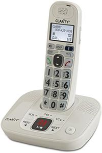 Clarity 53714 DECT 6.0 Amplified Cordless Phone with Digital Answering System, White, One Size