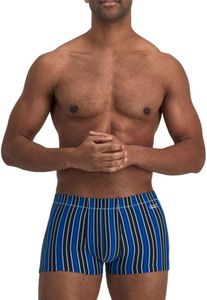 Jockey 2 x Mens Skants Trunks Underwear Undies Striped Black and Blue XL Multi