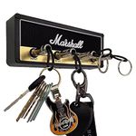 Yiddeoont JCM800 Standard Jack Guitar Keychain Guitar Amp Key Holder Hook Wall Mounting