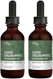 Earth Harmony Liquid Chlorophyll, Liquid Drops for Immune System Support, Natural Internal Deodorant, Vegan Chlorophyll Drops with Glycerin-Clorofila Liquida, Chlorophyllin Detox Cleanse (2-Pack)