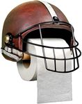 EXCELLO GLOBAL PRODUCTS Football Helmet Toilet Paper Holder: Rustic Bathroom Decor, Wall Mounted, Heavy Duty Tissue Paper Dispenser with Weathered Vintage Look