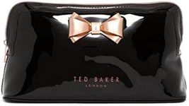 Ted Baker Womens Curved Bow Large Wash Bag Cosmetics Bag 'Abbie' Black