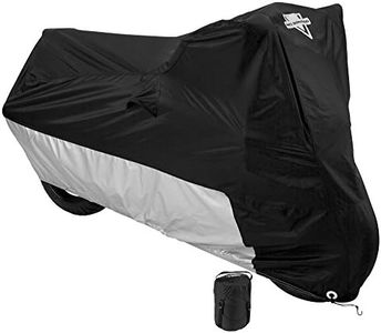 Nelson-Rigg Deluxe Motorcycle Cover, Weather Protection, UV, Air Vents, Heat Shield, Windshield Liner, Compression Bag, Grommets, Medium fits Sport Bikes and Small Cruiser Motorcycles