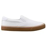 Lugz Men's Clipper Classic Slip-on Canvas Sneaker, White/Gum, 7.5 UK