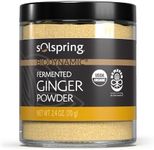 Dr. Mercola Solspring Biodynamic Organic Fermented Ginger Powder, 2.40 Oz. (50 Servings per Container), Non GMO, Gluten Free, USDA Organic, Demeter Certified