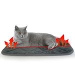 NAMOTEK Self-Warming Cat Pad Indoor/Outdoor Super Soft Self Heating Pet Mat Washable Thermal Pad for Cat & Dog 55 x 40 cm