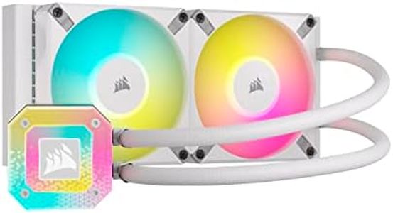 Corsair iCUE H100i Elite Capellix XT Liquid CPU Cooler with White AF120 RGB Elite Fans and 240 mm Radiator