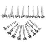 KUNTEC 17Pcs Forstner Bit Set Drill Bits 15-38mm Carbon Steel Woodworking Hole Saw Set Wood Drill Bits Auger Opener