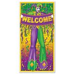 Beistle 57320 Mardi Gras Door Cover, 30-Inch by 5-Feet