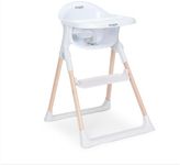 Mash High Chair by Baby Elegance | White High Chair for Babies & Toddlers with Adjustable Footrest, Removable Tray & Seat Pad | Foldable & Portable High Chair