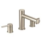 Moen T393BN Align Two-Handle Non Diverter Roman Tub Faucet, Brushed Nickel