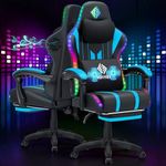 HOFFREE Gaming Chair with Music Rhy