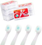 JOUGE Disposable Mini Toothbrush with Toothpaste Portable Travel Toothbrushes for Work or Travel 20 pcs (Peppermint)