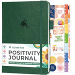 Clever Fox Positivity Journal – Daily Gratitude & Affirmation Journal with Prompts – Motivational Mental Health Journal for Women & Men with Habit Tracker – Lasts 6 Months, A5 Size (Forest Green)