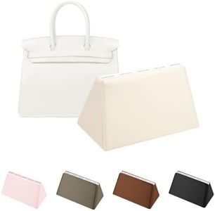 KINGS IN BAG Purse Pillow for Birkin 40, Smooth Satin Fabric & Memory Foam Inner, Durable & Lightweight Structure Support (Craie, BK40)