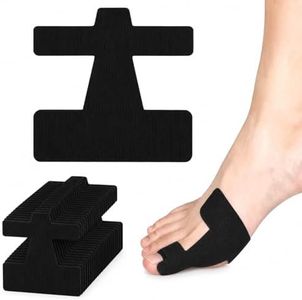 Upgrade Pre-cut Bunion Corrector Kinesiology Tape,Elastic Breathable Latex-Free Elastic Bunion Relief Sticker for Big Toe Alignment,Waterproof Hallux Valgus Toe Support for Men & Women (Black, 80 PCS)