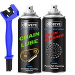 OTO2EYE Bike Chain Lubricant and Chain Cleaner Spray With Cleaning Brush For Motorcycle and Bicycle (300ml)