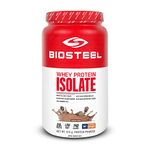 BioSteel Whey Protein Isolate Powder, Grass-Fed and Non-GMO Post Workout Formula, Chocolate, 24 Servings