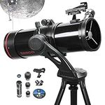 Tasco Spacestation 114x 500mm Reflector ST with Variable LED Red Dot Finderscope Telescope