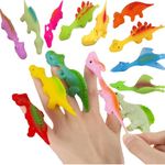 Slingshot Dinosaur Finger Toys Sticky, Interesting Sling Shot Dinosaur Finger Toys, Dinosaur Finger Slingshot, Squishy Stretchy Dinosaur Toys for Kids (10 PCS)