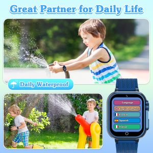 kaacly Kids Smart Watch with Pedometer, Music, Alarm – Boys & Girls Ages 4-12