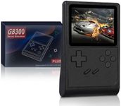 Damcoola Retro Game Console for Kids & Adults,mini Handheld Game Console Support 6000+ Games with 3.0 Inch Screen, Support TV (Black)