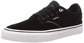 Emerica Men's Dickson Skate Shoe, Black/White/Gold, 10 UK