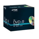 TDK T19389 4.7GB 16x DVD+R - Jewel Cased 10 Pack