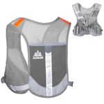 Azarxis Running Vest 2.5L Hydration Backpack Pack Runner Rucksack Lightweight for Women Men Outdoor Cycling Trail Race Marathon Hiking Climbing (Grey Running Vest Only)