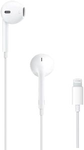 SHRAM Noise Cancelling in-Ear Headphones with Microphone & Remote, Wired Lightning Earphones Compatible with iPhone 14/14 Plus/14 Pro Max/13/13 Mini/12/11/X/XR/XS/SE/8/7/iOS, White (06)