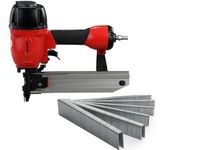 Kaymo Pneumatic Stapler Air NEO-PS10050 Red 15-50mm with Staples 100 Series N17 in Box 7000 Pins