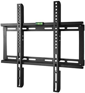 Polarduck Soporte de Pared para TV de 23-55 Pulgadas, Fijo Ultra Delgado Soporte TV para LED/LCD/Plasma/Curvada Televisores, VESA Máx. 400x400mm, Carga Máx. 60 kg, Negro